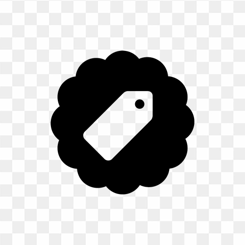 Tag icon free transparent png